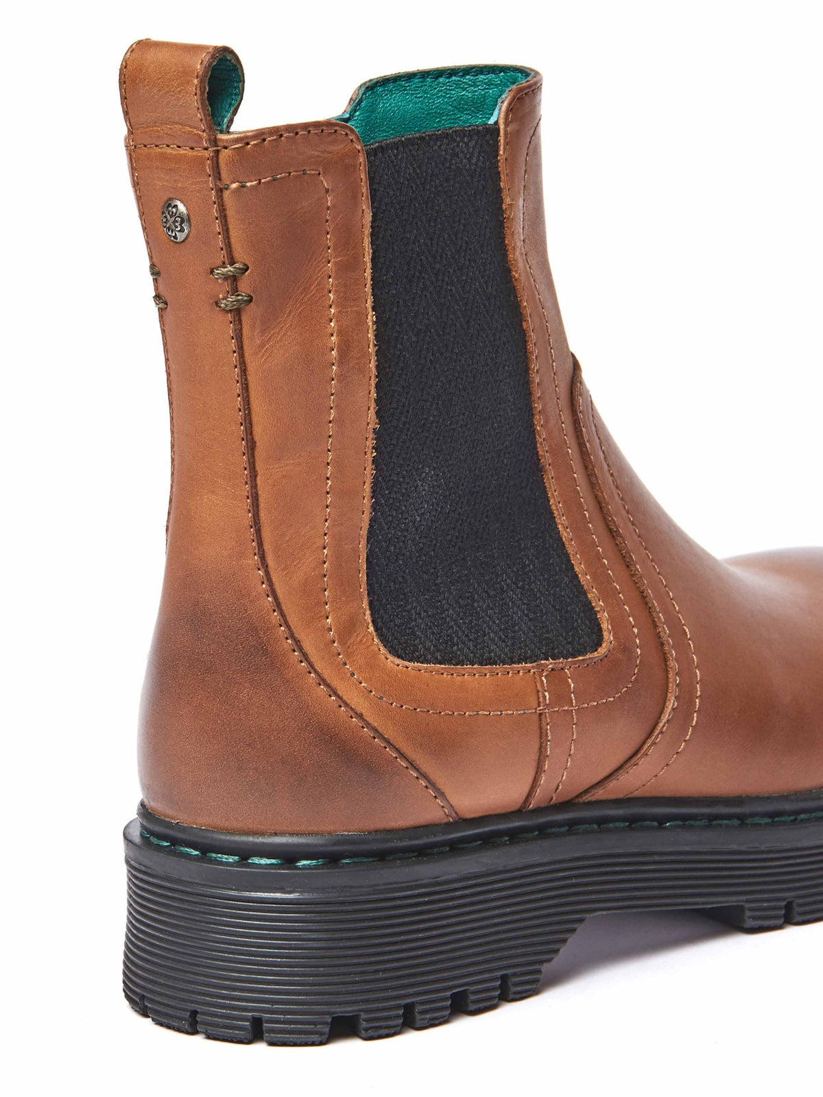 Black women's leather Chelsea boots - ABNEY BLACK