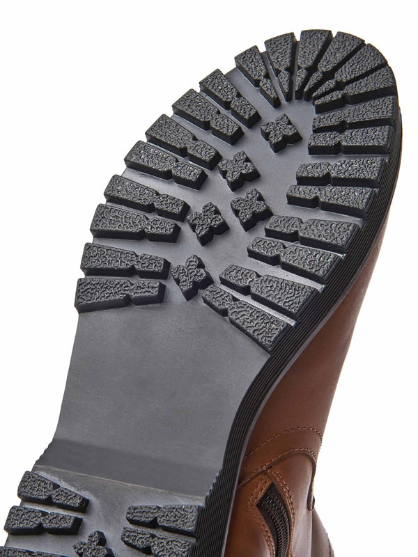 Black women's leather Chelsea boots - ABNEY BLACK