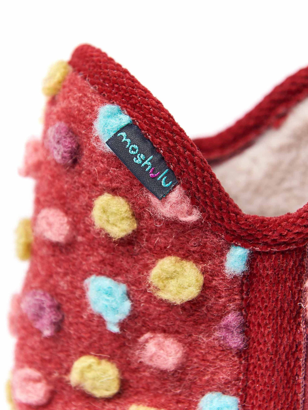 Grey spotty bootie slippers - FIRESIDE 2 SLATE