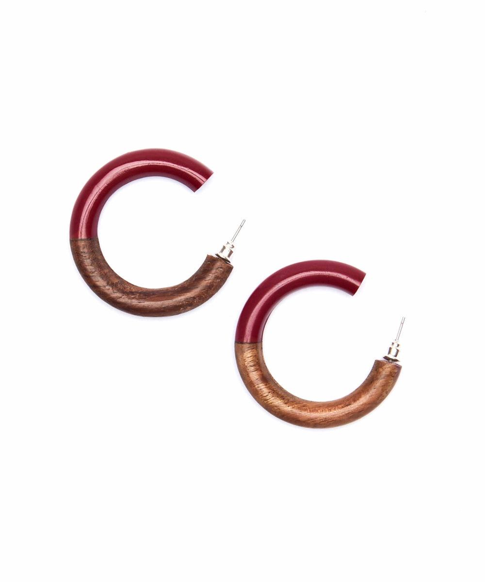 SAPPHO EARRINGS RASPBERRY