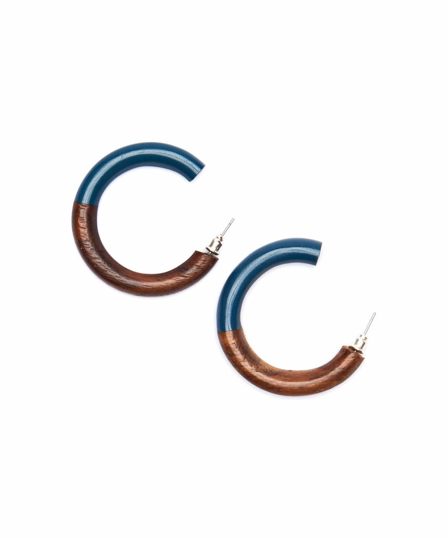 SAPPHO EARRINGS DARK TEAL