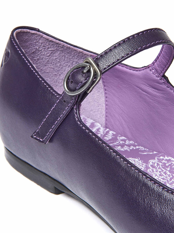 Black square toed ballerina flats - PIPER BLACK