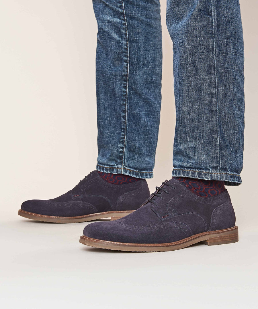 BOSCASTLE 2 NAVY SUEDE