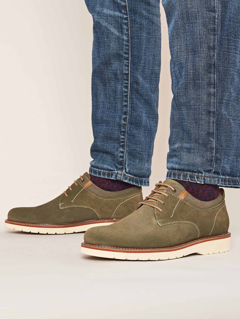 Green suede shoes - PEAT FERN