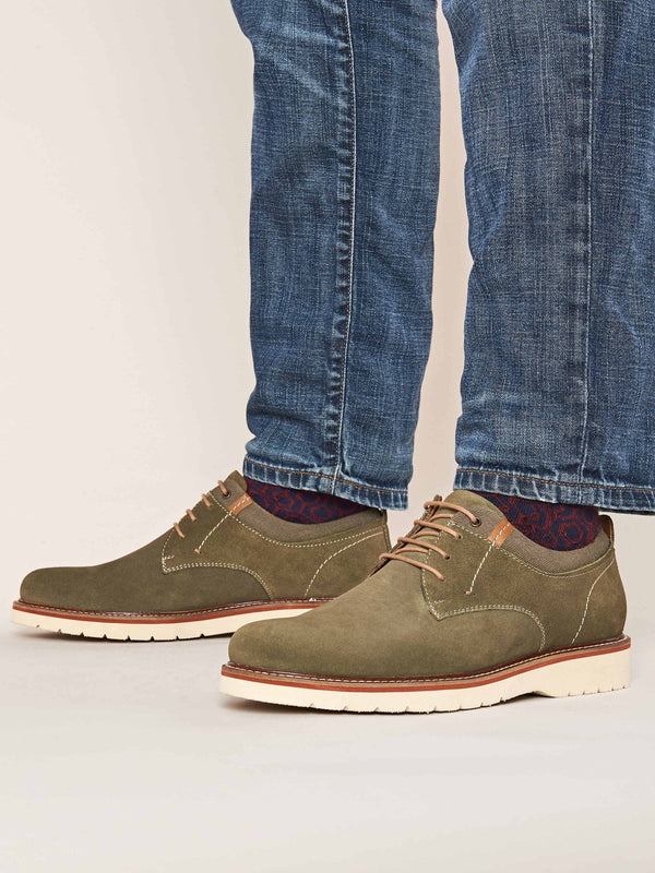 Green suede shoes - PEAT FERN