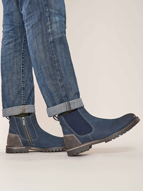 TAILPIPE INDIGO NUBUCK