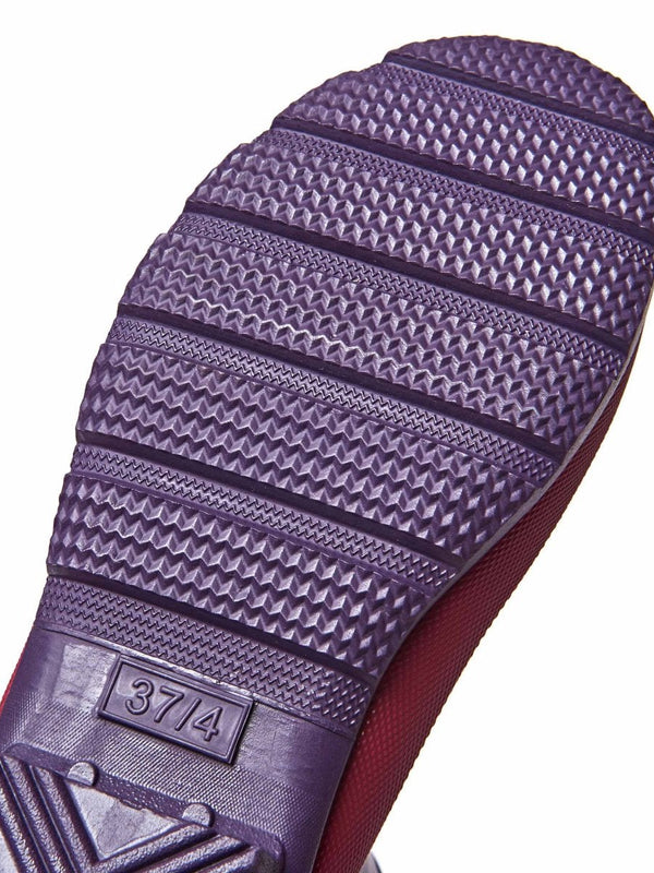 Blue colourful mid-length wellies - DOWNPOUR INDIGO STRIPE