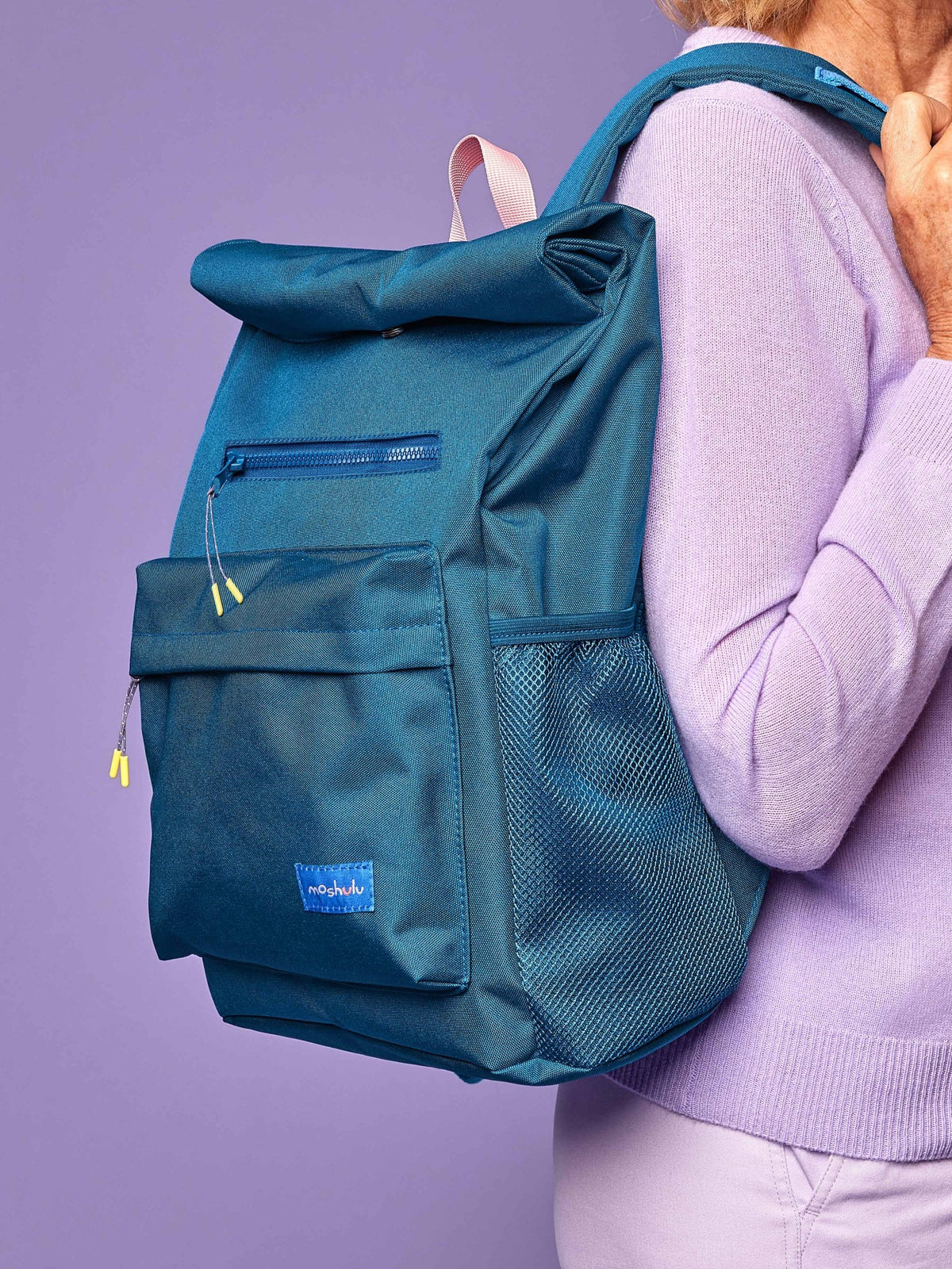 Blue water-resistant large backpack - LAGUNA DARK TEAL