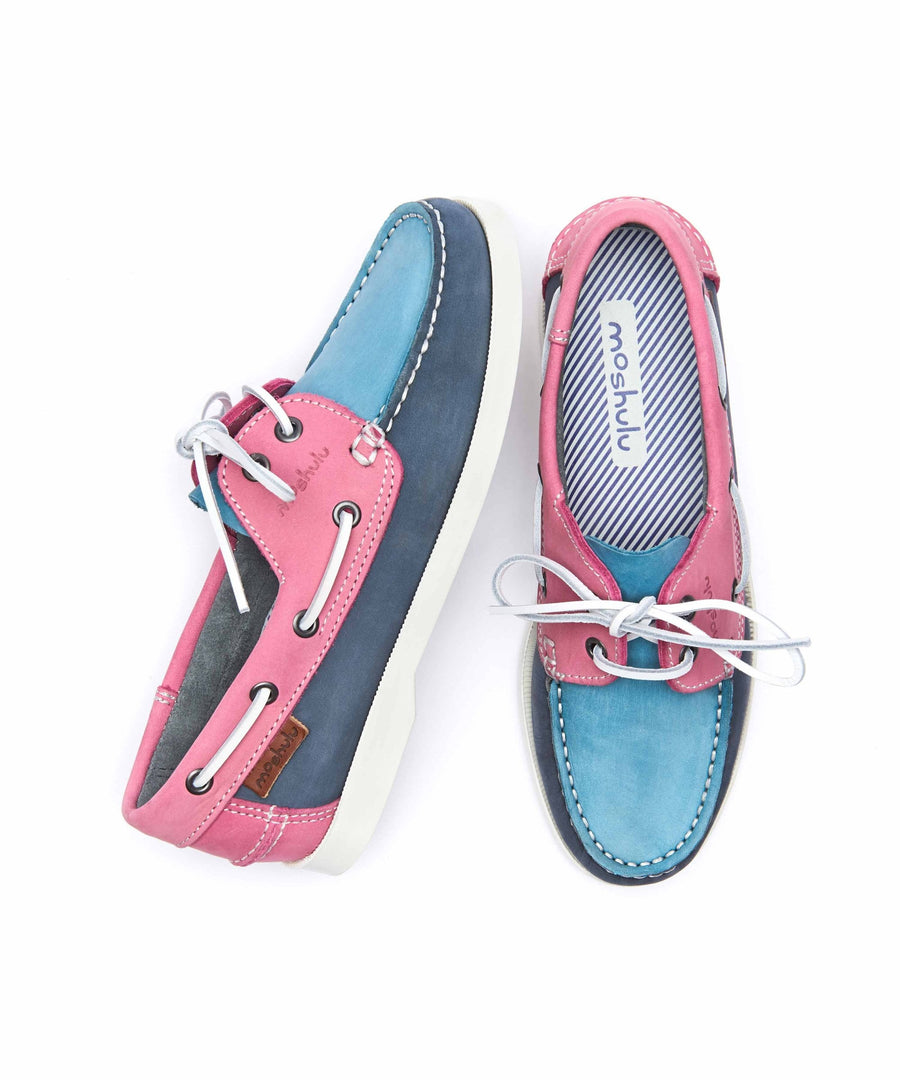 SALCOMBE 3 DENIM/TURQUOISE/FUCHSIA