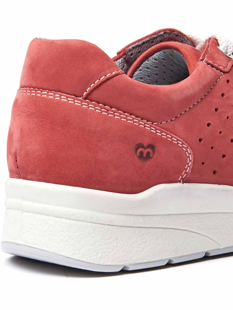 Red Colourful nubuck trainer pumps - KAZOO LIPSTICK RED