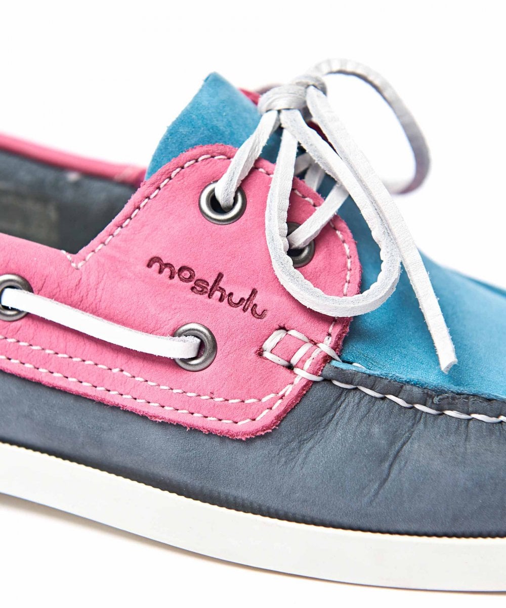 SALCOMBE 3 DENIM/TURQUOISE/FUCHSIA