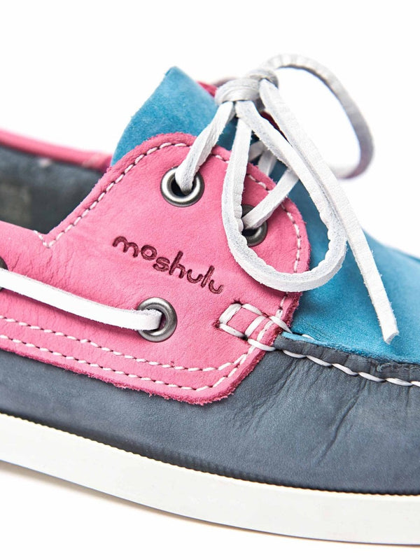 SALCOMBE 3 DENIM/TURQUOISE/FUCHSIA