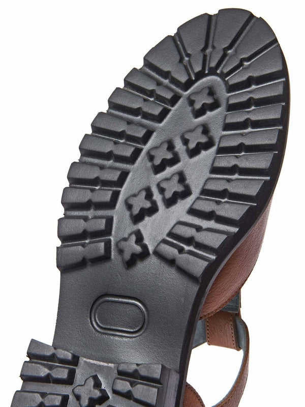 Blue Leather T-bar shoes - MARAZION INDIGO