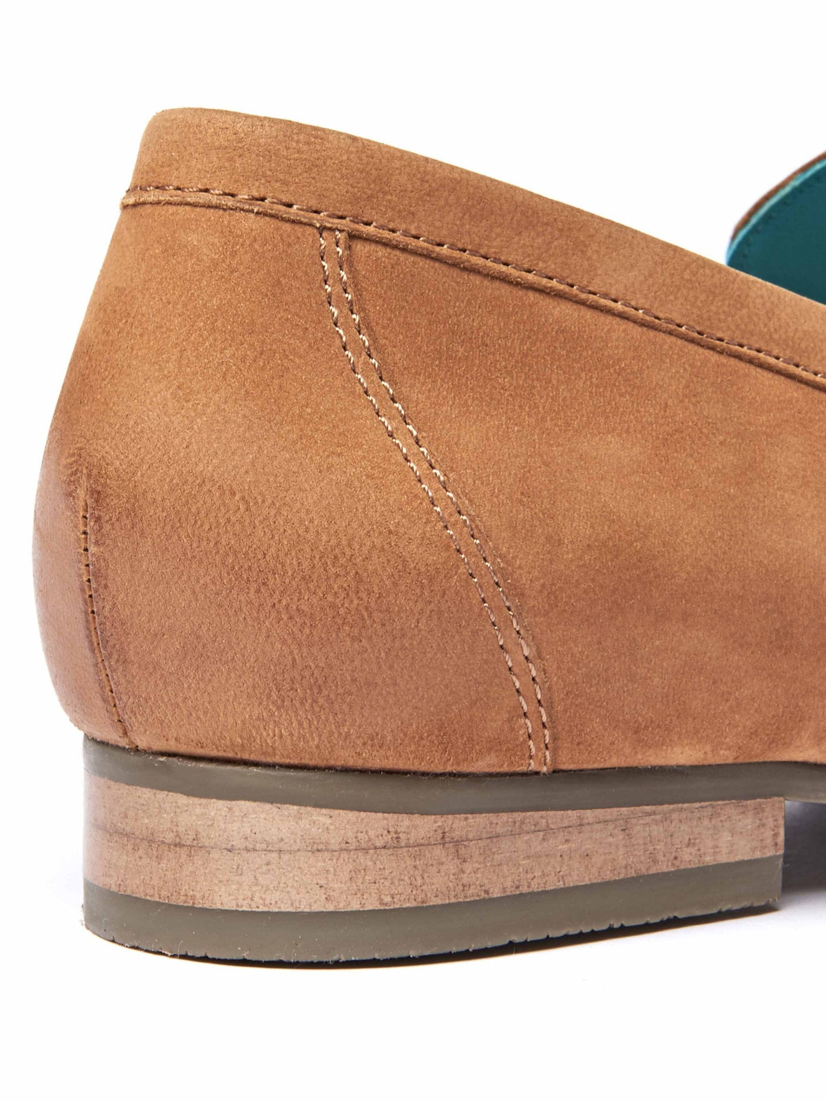 Brown nubuck penny loafer - CHIDORI TAN