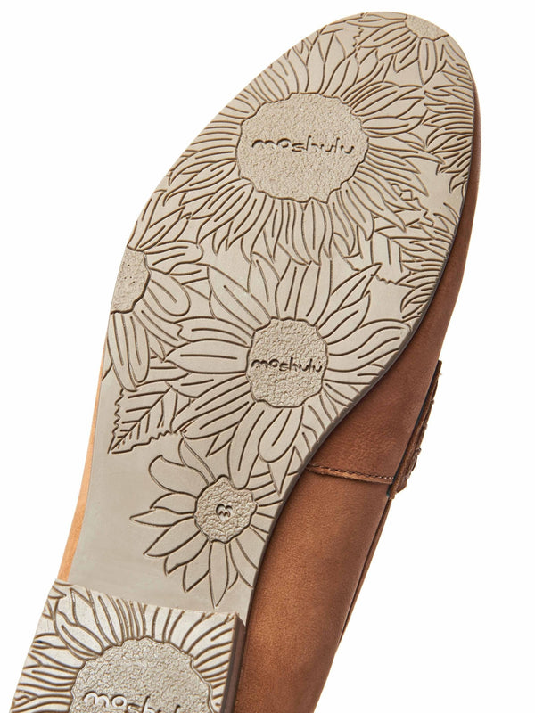 Brown nubuck penny loafer - CHIDORI TAN