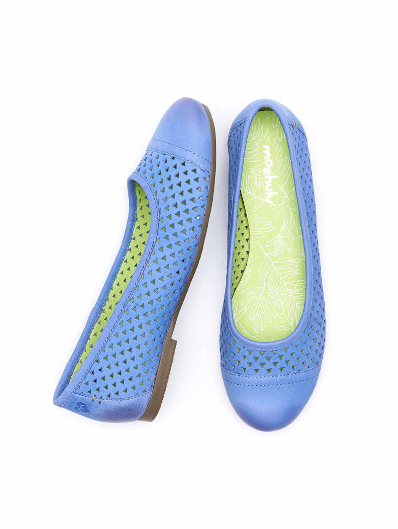 Blue nubuck ballet pumps - VINAIGRETTE 2 BLUE MUSCARI
