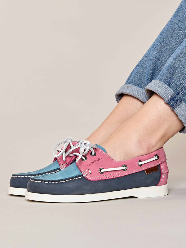SALCOMBE 3 DENIM/TURQUOISE/FUCHSIA