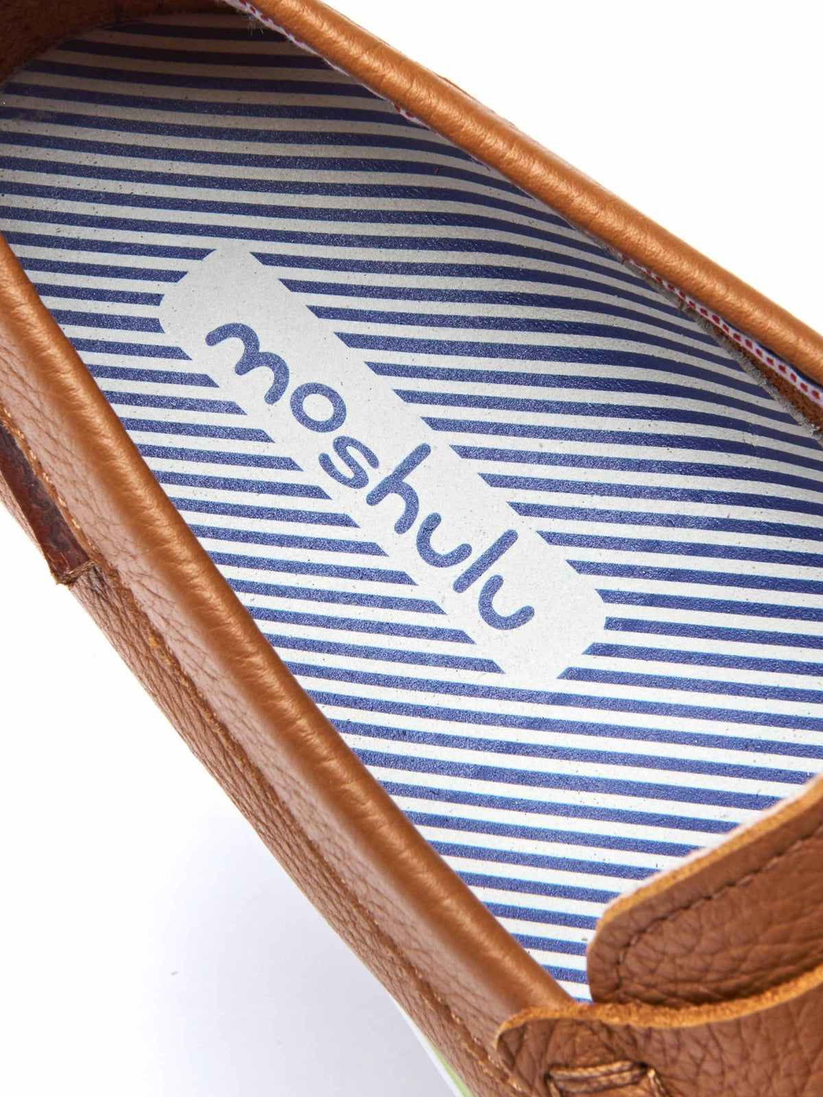 Blue ladies' moccasin loafer - MAENPORTH AQUA