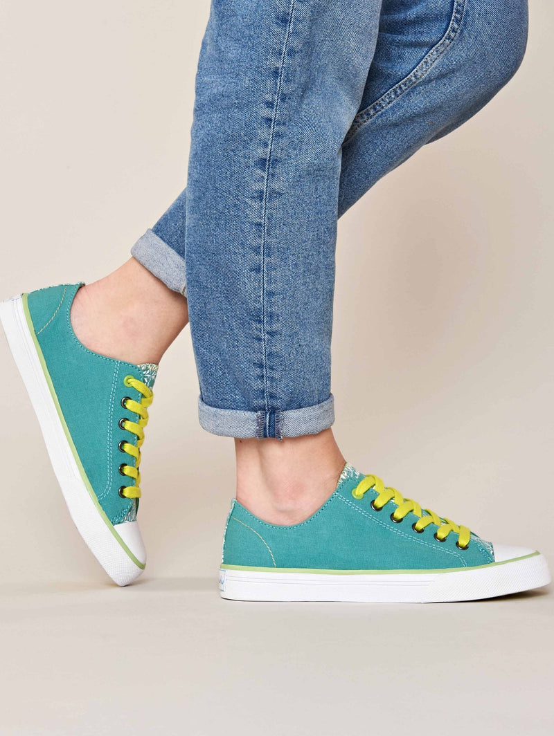Blue casual lace-up trainers - MARRAKECH 4 AQUA