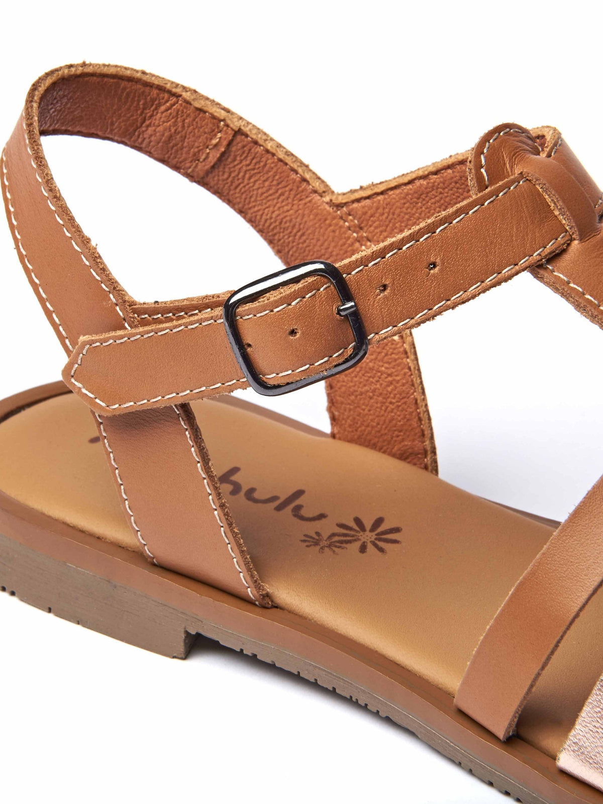 White Strappy metallic t-bar sandals - KAUR WHITE/SILVER