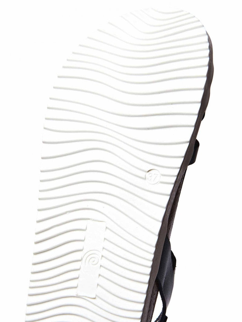 Blue Crossover strap cork sandals - ELMER INDIGO