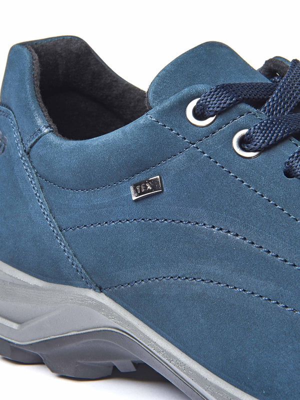 Blue Suede walking trainers - BERGEN SEA GREEN