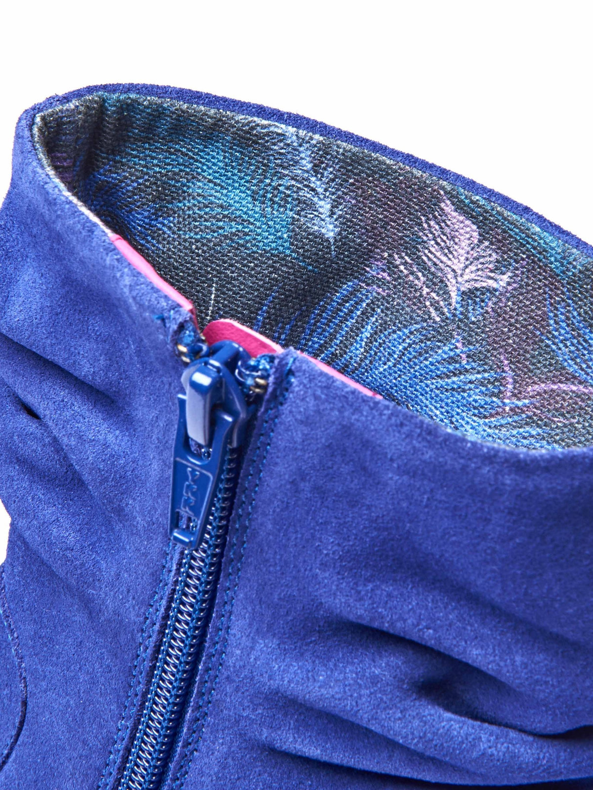 Blue heeled suede ankle boots - TAYLOR 3 ROYAL BLUE