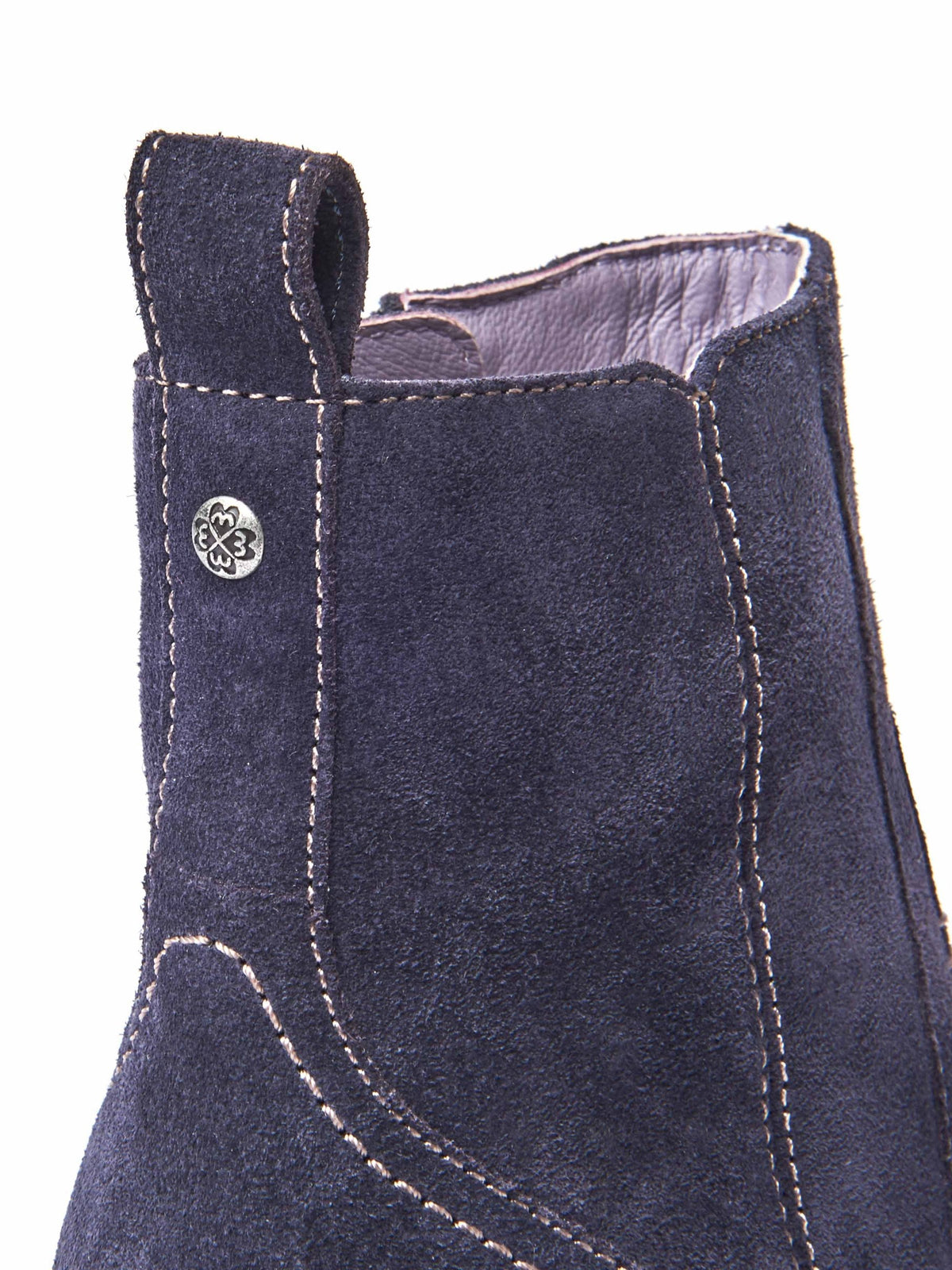 Blue western inspired heeled ankle boots - MORISOT DARK TEAL