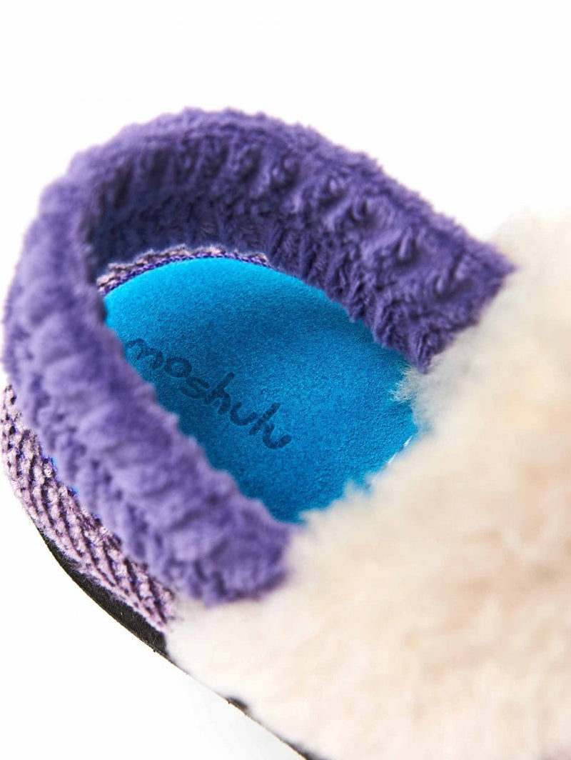 White kids spotty mule slippers - MINI MALIA ICE