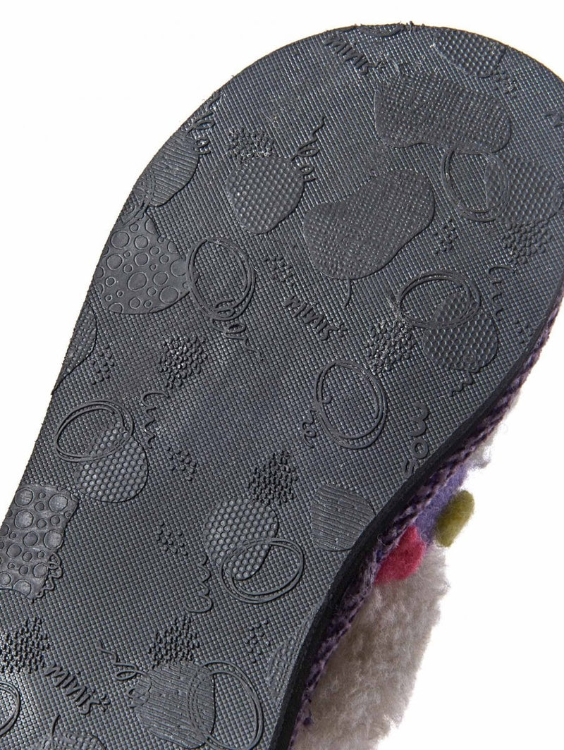 White kids spotty mule slippers - MINI MALIA ICE