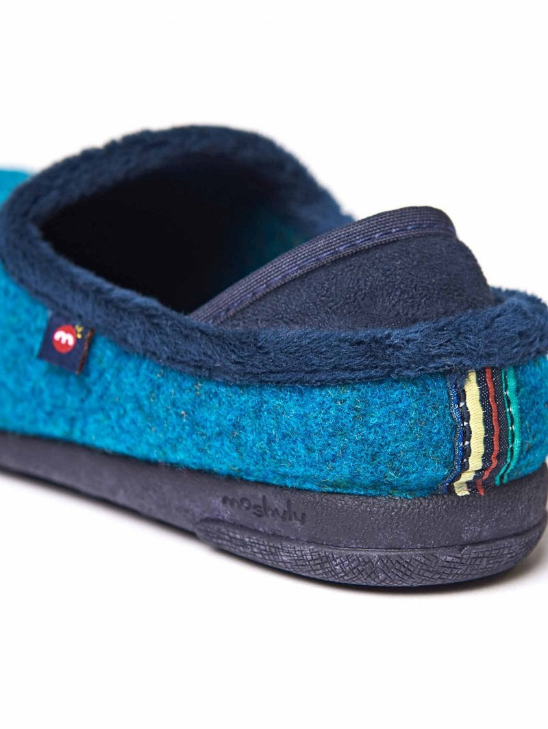 Orange kids colourful felt slippers - MINI MATMI ORANGE