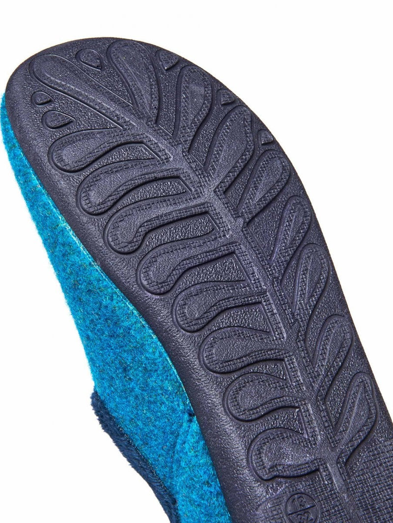 Orange kids colourful felt slippers - MINI MATMI ORANGE