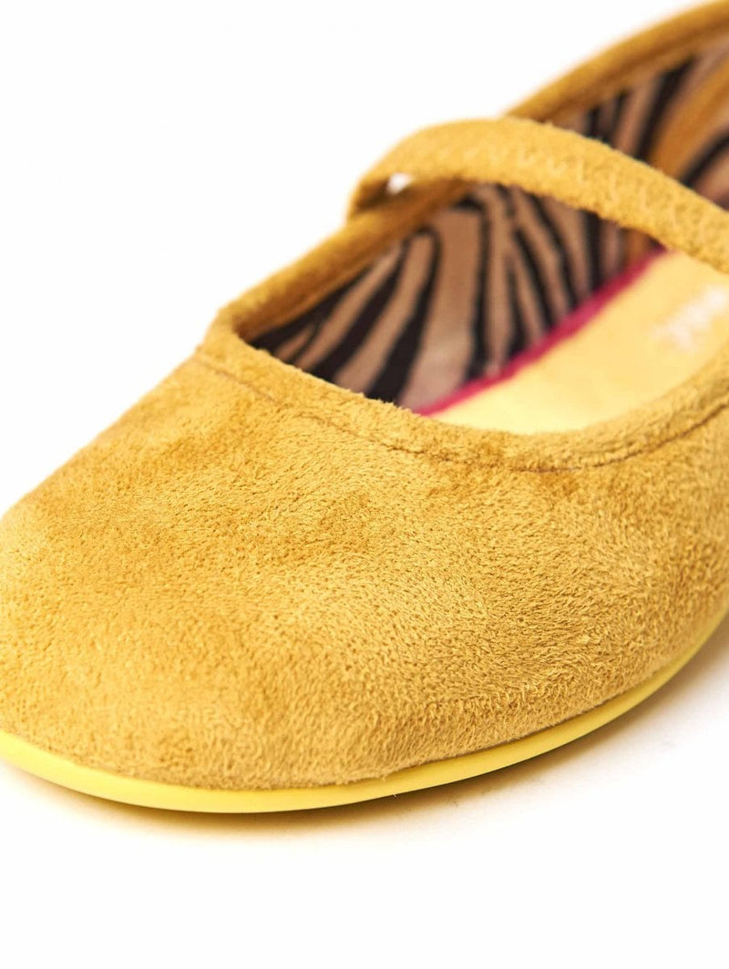 Pink kids colourful ballet slippers - MINI BANOFFEE BLUSH