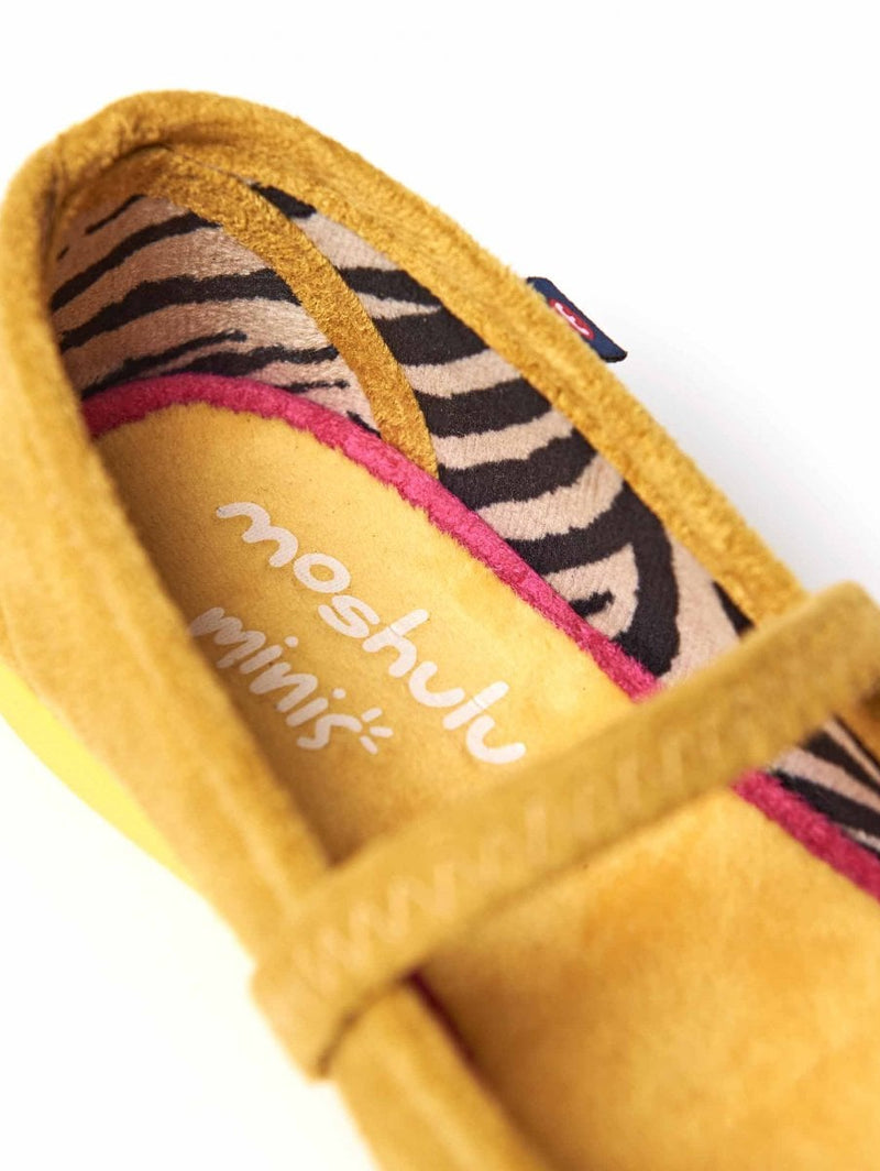 Purple kids colourful ballet slippers - MINI BANOFFEE BLACKCURRANT