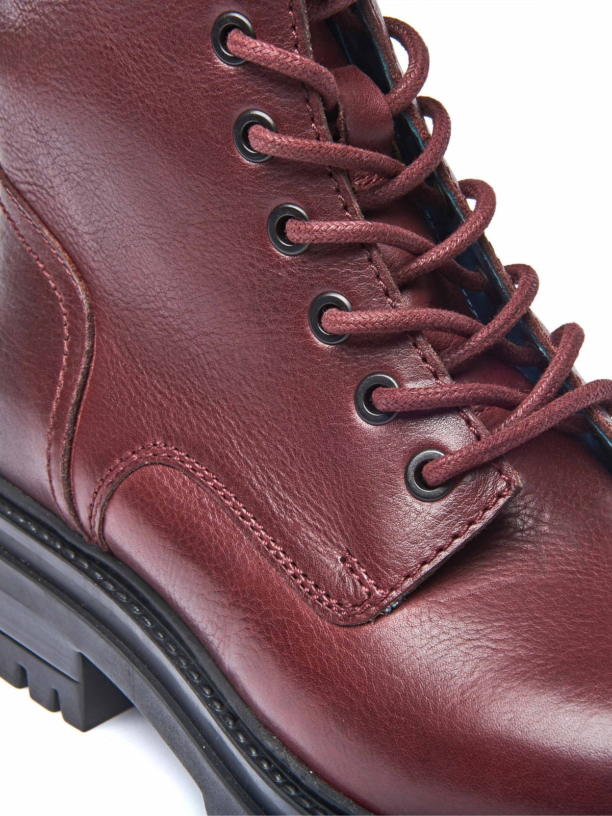 Black chunky lace up boots - SAYER BLACK