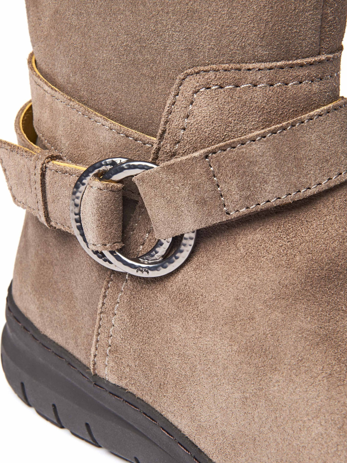 Neutral / Grey mid-calf slouched boots - LAINA PORTOBELLO GREY