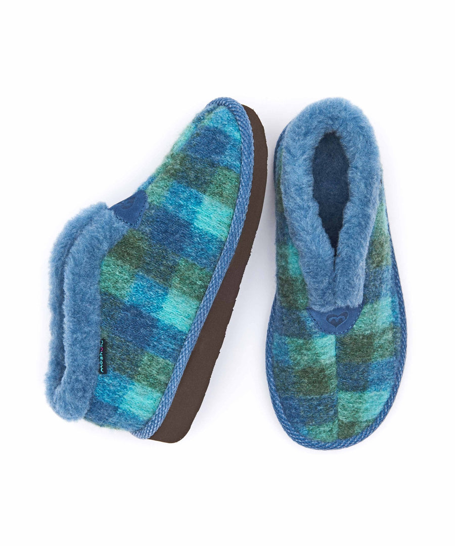 NANIS BLUE PLAID