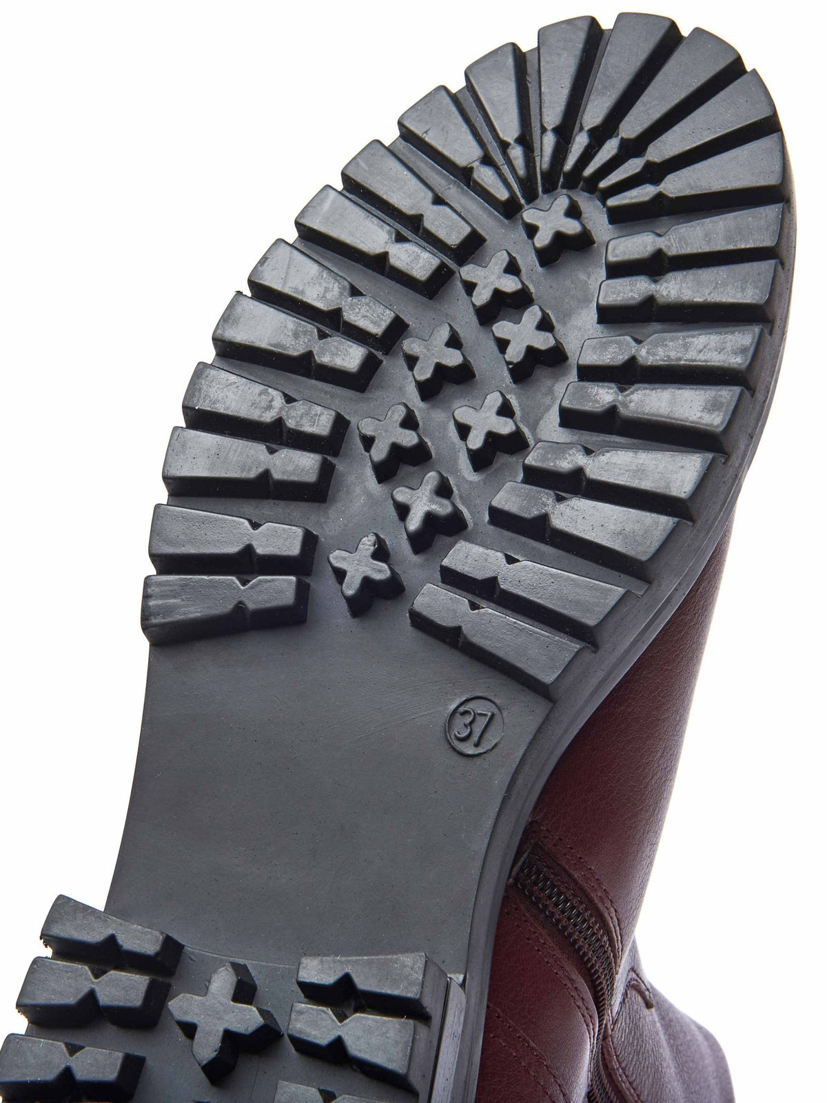 Black chunky leather Chelsea boots - RUSSULA BLACK