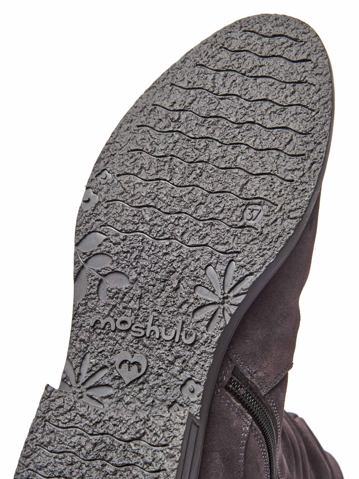 Purple ruched suede mid-length boots - GLACIER SUEDE 2 JEWEL PURPLE