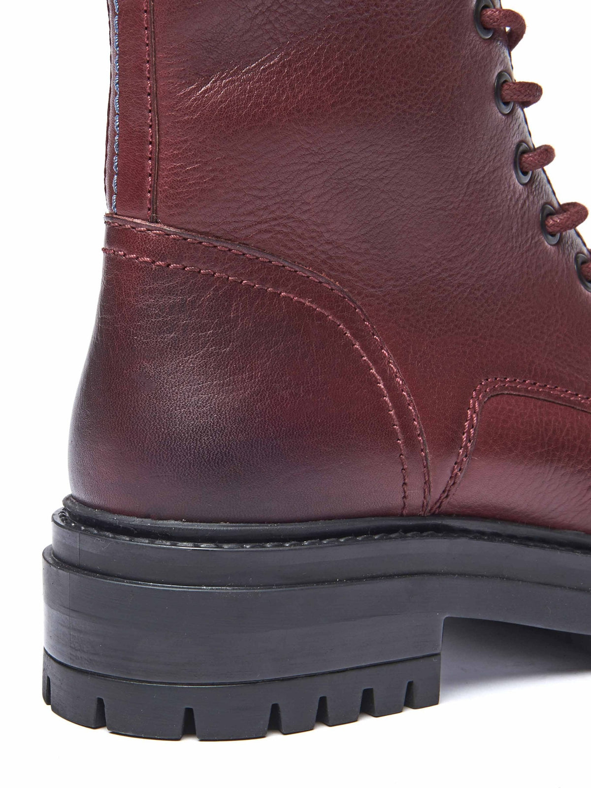 Purple chunky lace up boots - SAYER JEWEL PURPLE