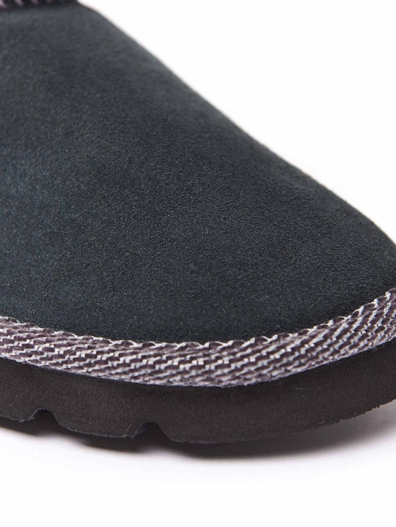 Grey animal print fluffy bootie slippers - SNOWMAN 3 GREY