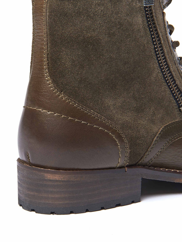 Black ladies' biker ankle boots - BARDSEY BLACK