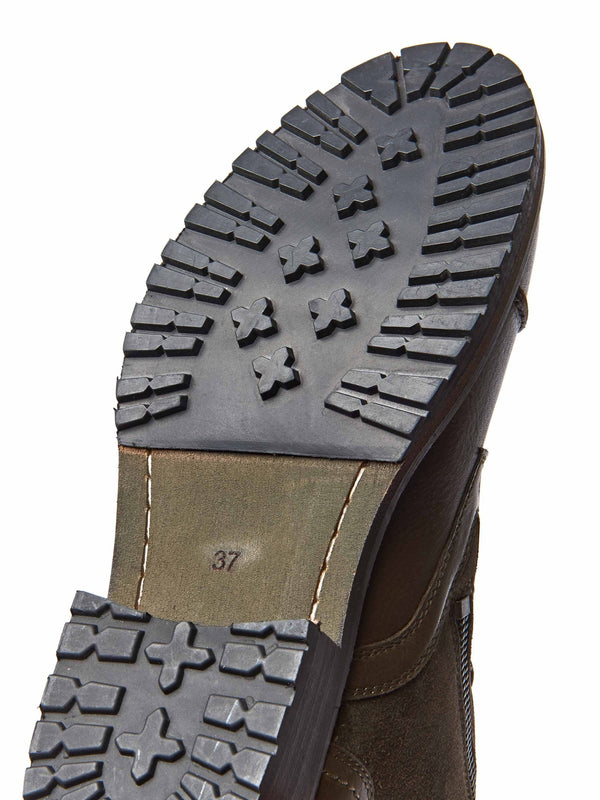 Black ladies' biker ankle boots - BARDSEY BLACK