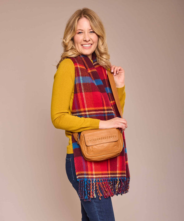 CHAFFINCH SCARF ZINFANDEL RED MULTI
