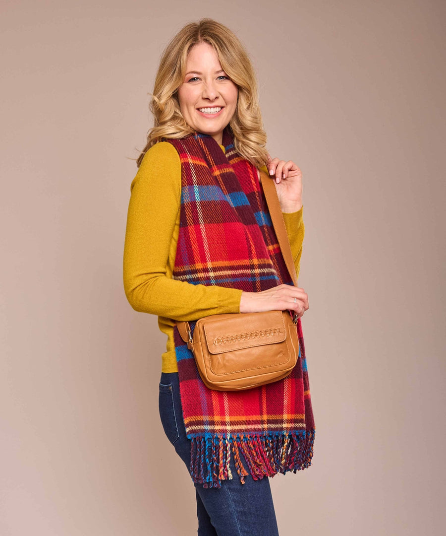 CHAFFINCH SCARF ZINFANDEL RED MULTI