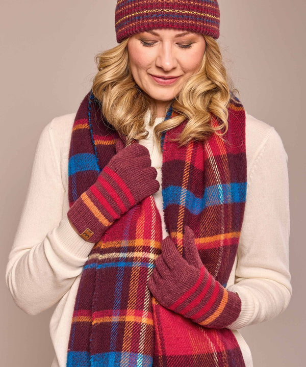CHAFFINCH GLOVE ZINFANDEL RED  MULTI