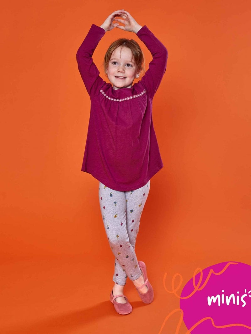 Pink kids colourful ballet slippers - MINI BANOFFEE BLUSH
