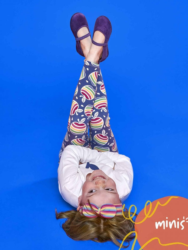 Purple kids colourful ballet slippers - MINI BANOFFEE BLACKCURRANT