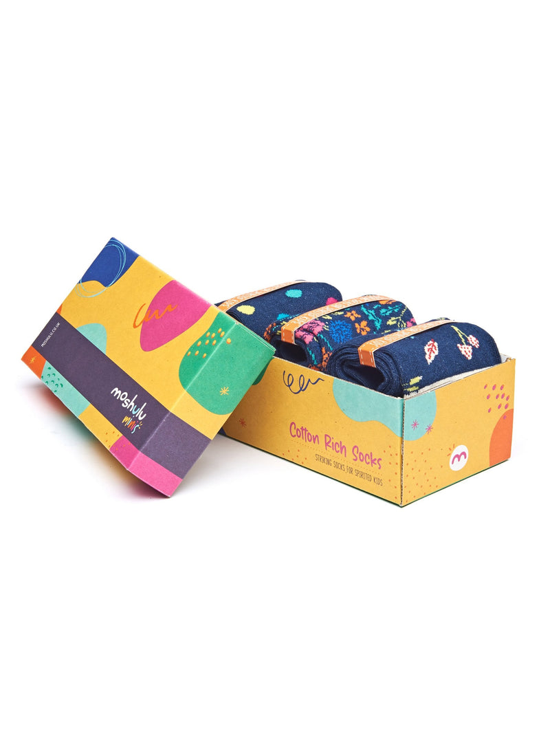 Multi kid's patterned gift box of socks - TOPSY SOCK BOX MULTI