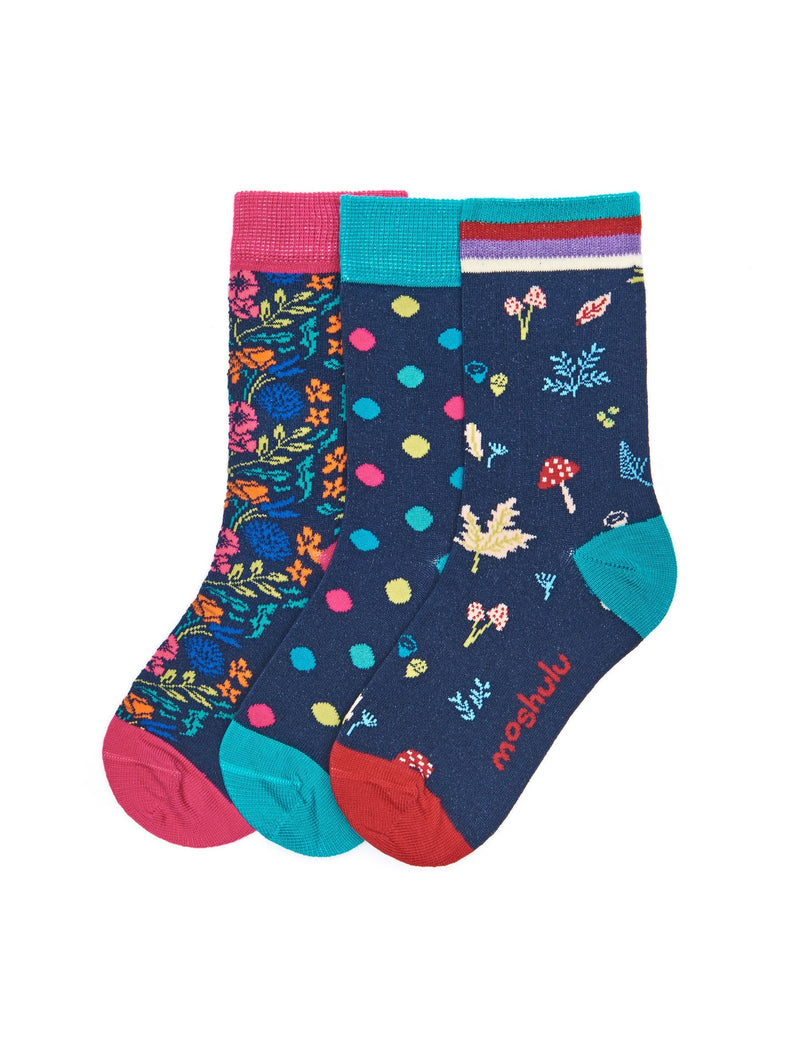 Multi kid's patterned gift box of socks - TOPSY SOCK BOX MULTI